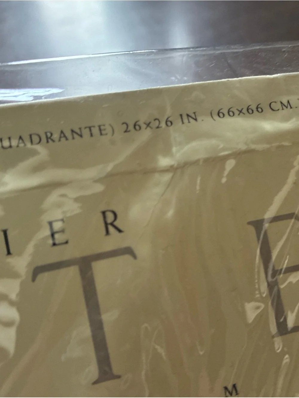 1 Atelier Martex Oval Black And Gold 26”x26” European Pillow Sham Vintage NEW